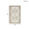 Exton Two-tone Overlapping Geometric Wood Panel Wall Decor