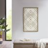 Exton Two-tone Overlapping Geometric Wood Panel Wall Decor